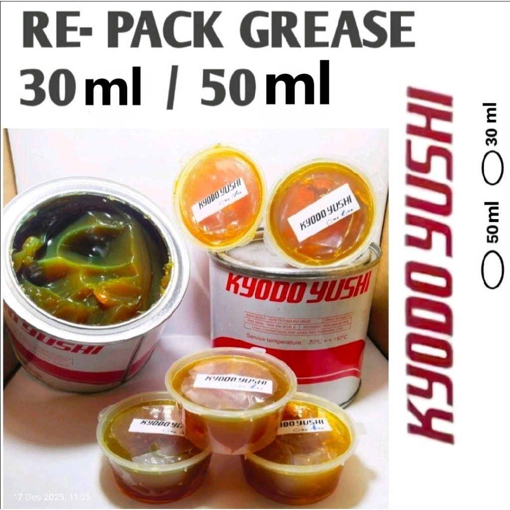 Stempet grease KYODO YUSHI ORIGINAL Re Pack kemasan isi ulang stempet bearing cvt komstir dan sejeni