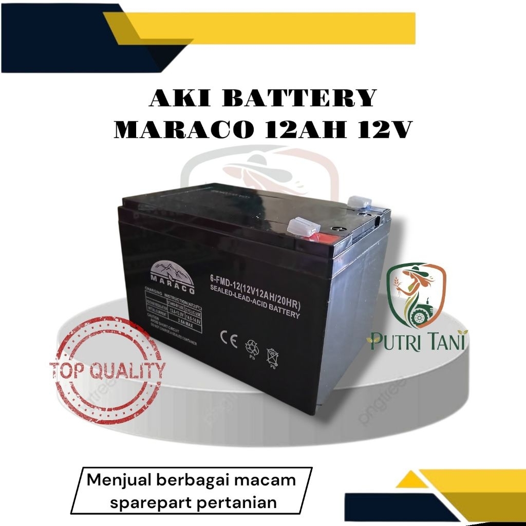 AKI BATTERY MARACO 12V 12AH | AKI MARACO ORIGINAL | AKI SPRAYER