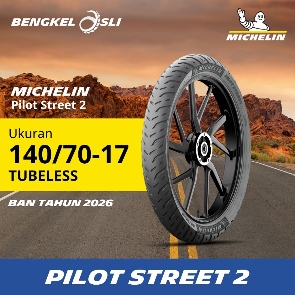 Ban Motor MICHELIN PILOT STREET 2 Ring 17 140/70-17 Tubeless (TL)
