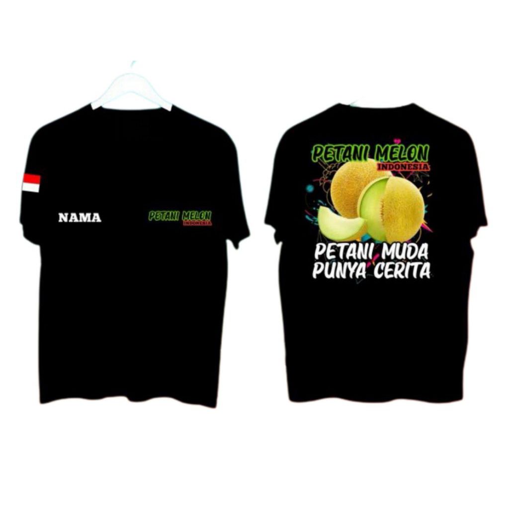 KAOS TSHIRT PETANI MELON//KAOS PETANI MUDA