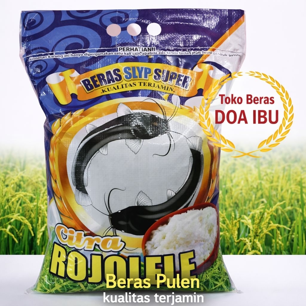 Beras Pulen Rojolele Citra Biru