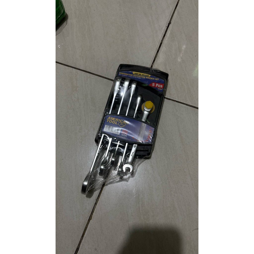 American Tool Combination Ratcheting Wrench Set