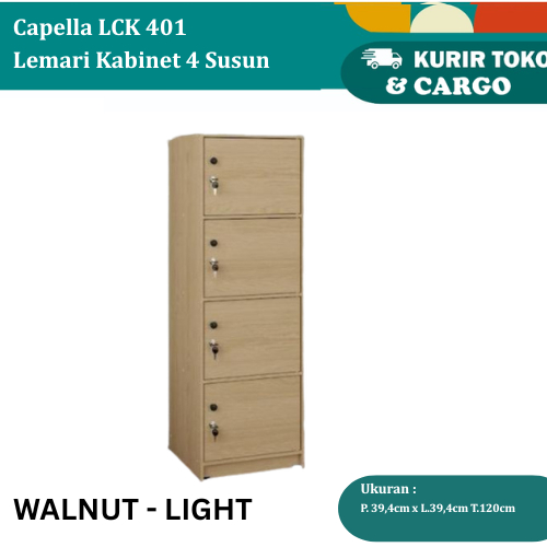 Olympic Rak Buku Lemari Buku Locker Serbaguna Minimalis 4 Susun Full Kunci RSG Arlinda / Capella LCK