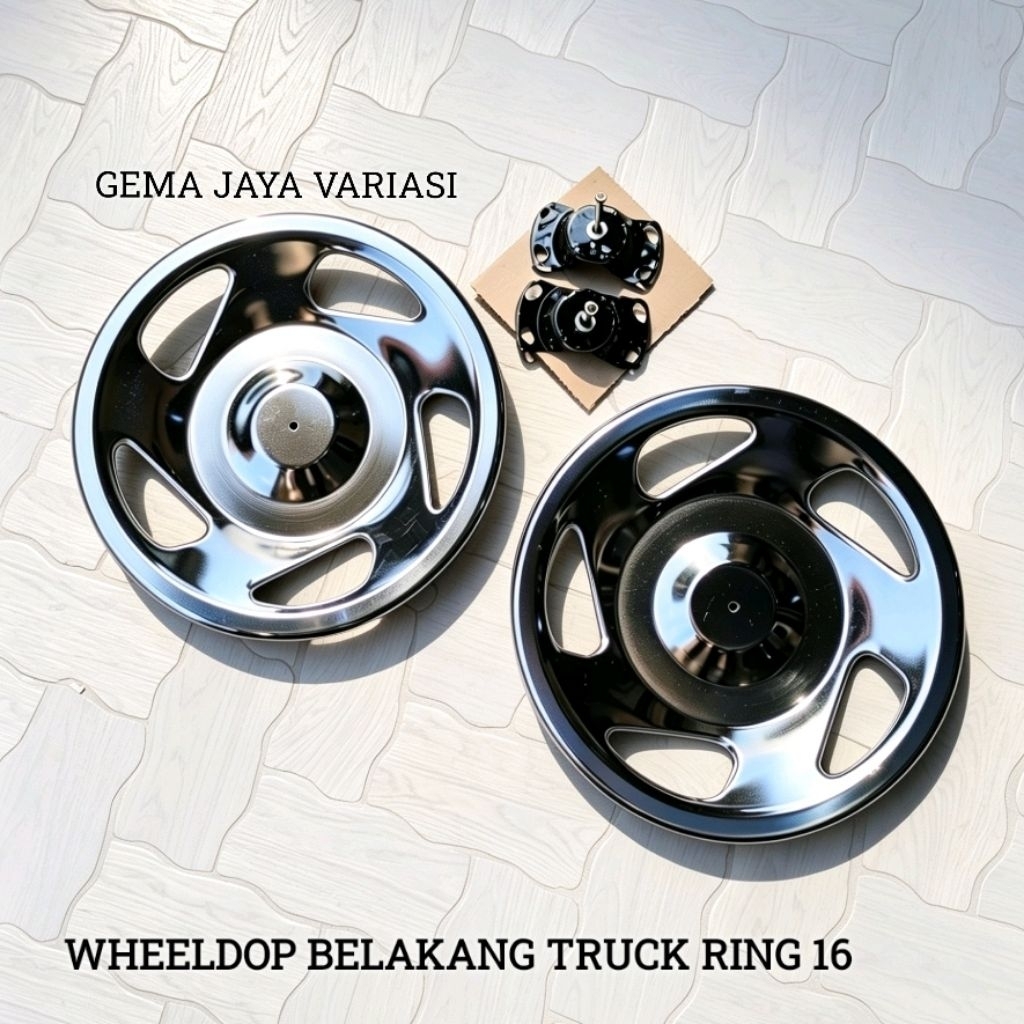 WHEELDOP TRUCK BELAKANG RING 16 BAN DOBEL CHROME