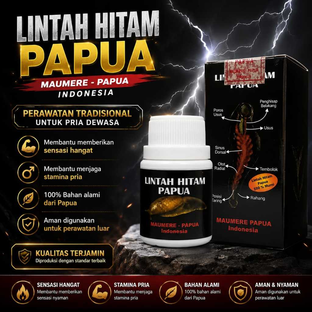 Minyak Lintah Hitam asli papua 100% Original