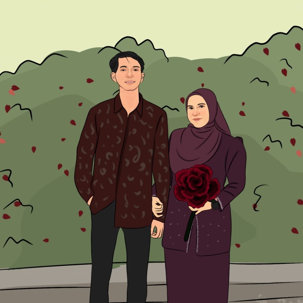SOFTFILE 1 JAM JADI | JASA ILUSTRASI WAJAH DIGITAL SEMI REALIS | CUSTOM PORTRAIT | GAMBAR KELUARGA