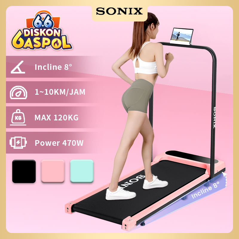 Sonix Incline Treadmill STR01 Running Mat Listrik Lipat Treadmill Elektrik Alat Fitness Walking Pad 