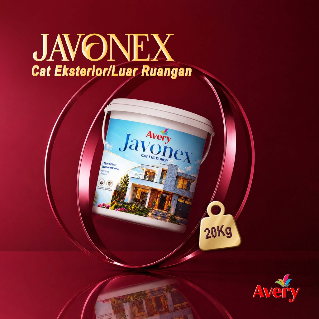 Avery Javonex Cat Eksterior 20KG – Cat Tembok Luar Rumah Berkualitas, Tahan Cuaca & UV