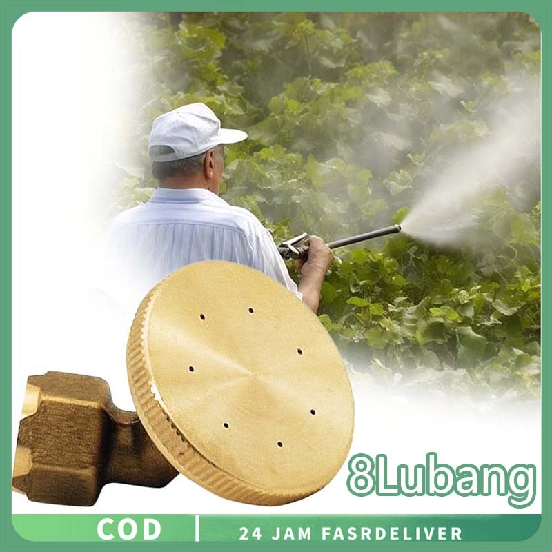 Nozzle Sprayer Kabut Halus 8 Lubang Tahan Lama Nozel Kuningan Sprayer Semprot Universal Nozzle Spray