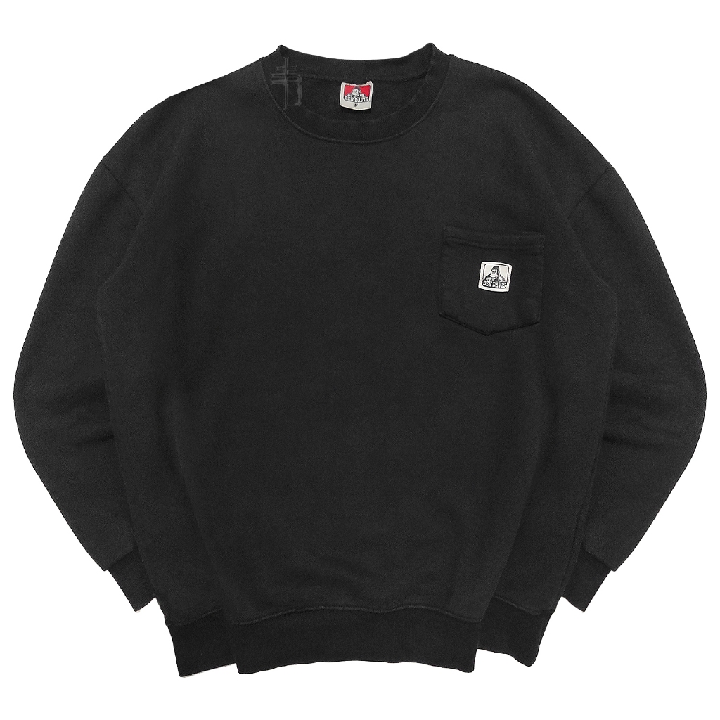 Ben Davis Pocket Crewneck Sweatshirt Sweater Black not Carpenter Workwear