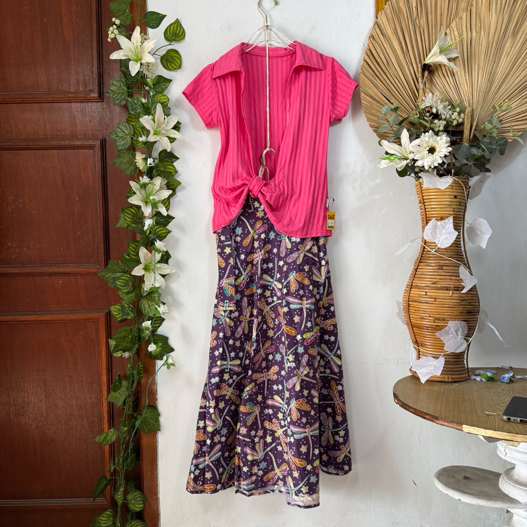 Set Outer Pink Rok Lilit