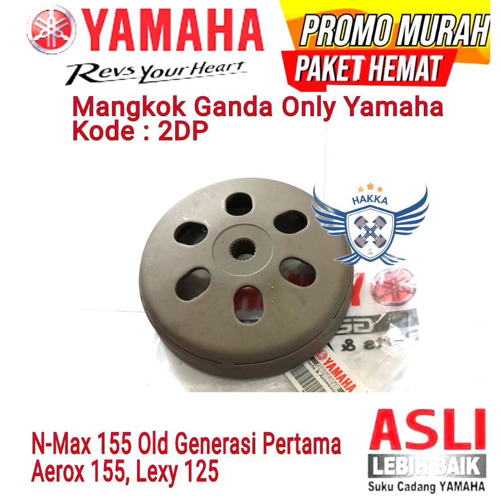2DP Mangkok Ganda Only Original Yamaha Presisi untuk Motor Nmax 155 Old Generasi Pertama Aerox 155 O