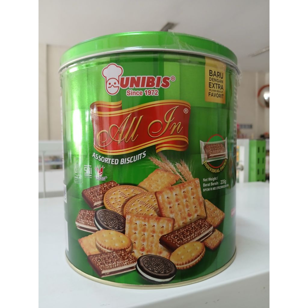 Unibis Kaleng All In Assorted Biscuits 235g