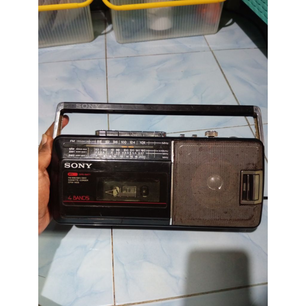 Radio Tape Sony CFM-40S Bahan Hidup Atau Pajangan