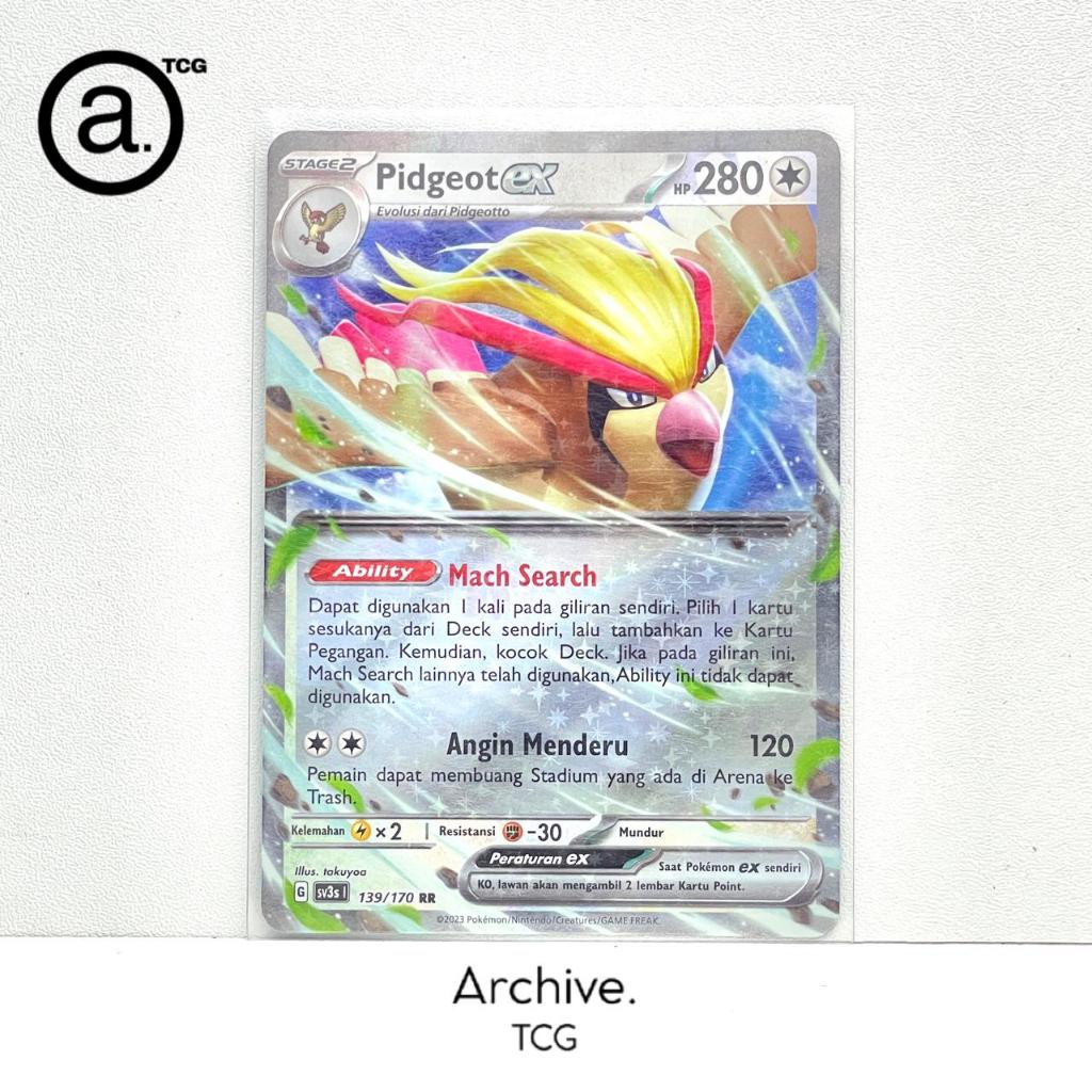 Pidgeot ex RR (139/170) Pokemon Indonesia ~ Kilau Hitam SV3S