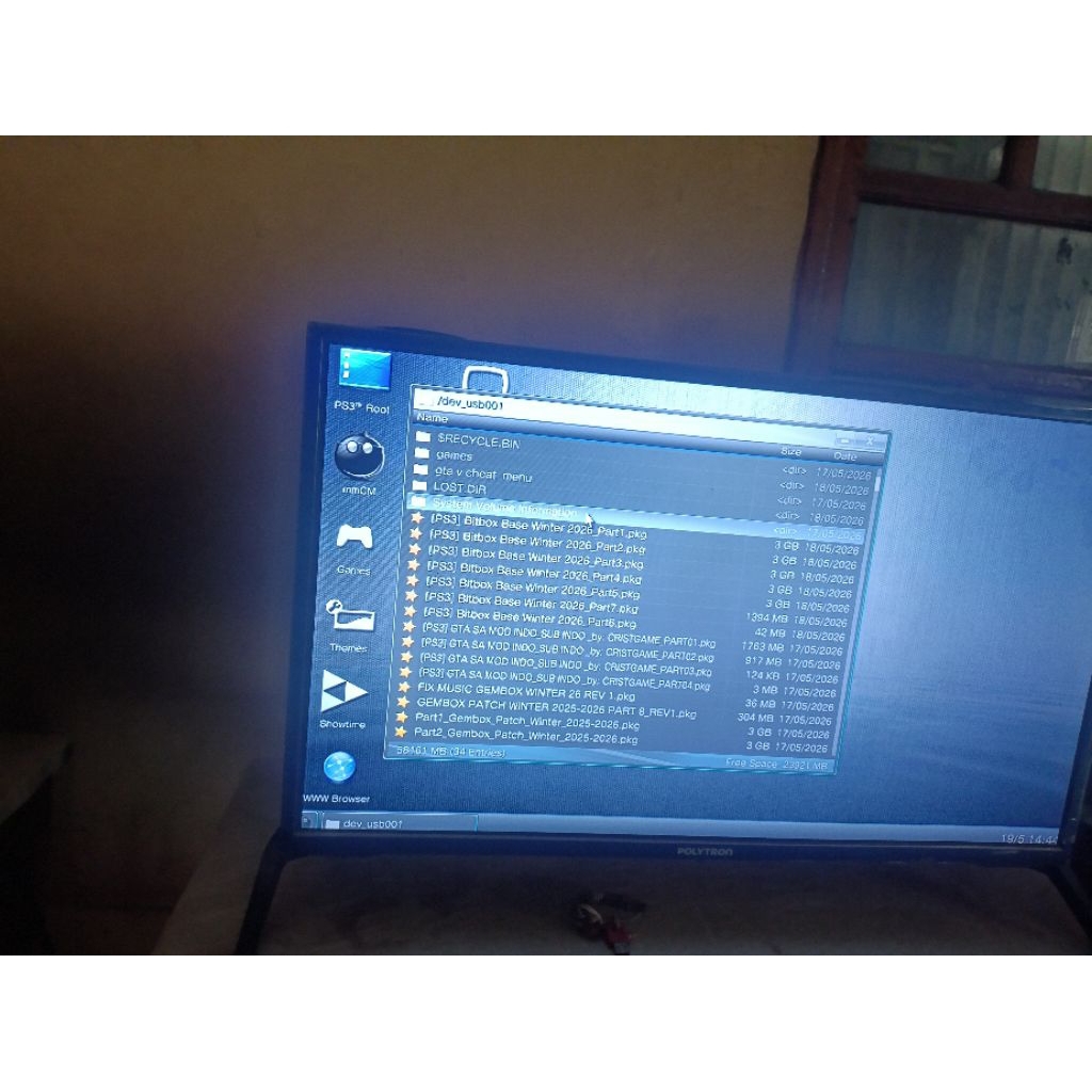 hardisk eksternal 320gb  full game ps 3