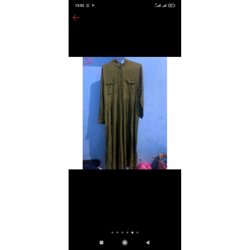 gamis warna army+admin