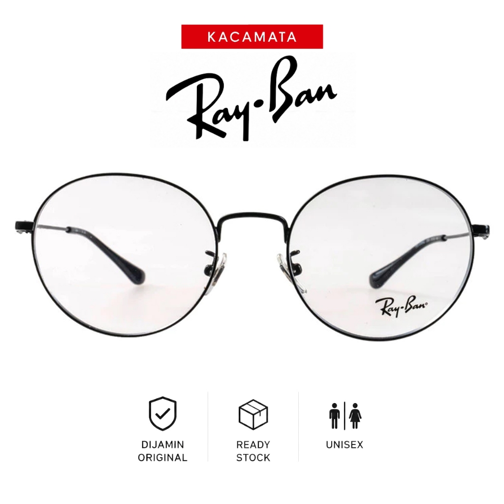 RAYBAN Frame Kacamata Plus Minus Pria Wanita Ori Unisex RB6369D-C2509-53-F-S.BK
