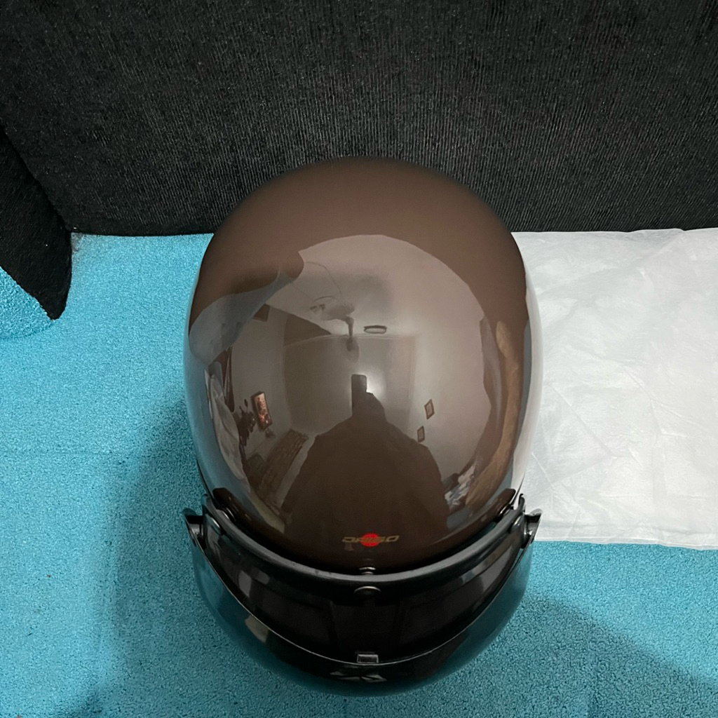 preloved helm bogo warna mahagony