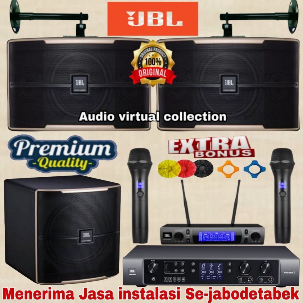 Paket karaoke fulll set speaker JBL Passion10 10inch ( Full set II )