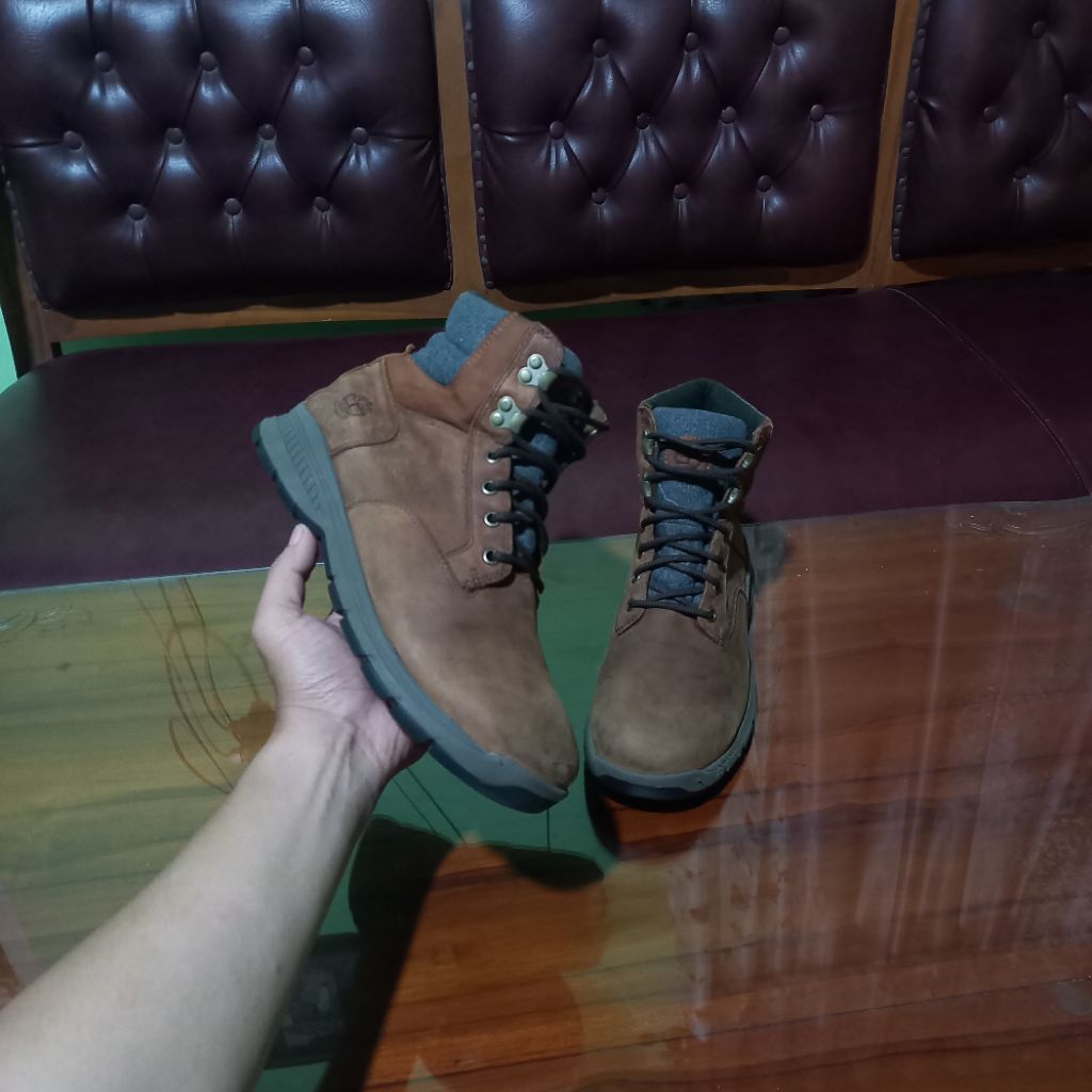 TIMBERLAND NORTON LEDGE WATERPROOF | SEPATU BOOTS PRIA SECOND BRANDED | SEPATU OUTDOOR HIKING PRIA W