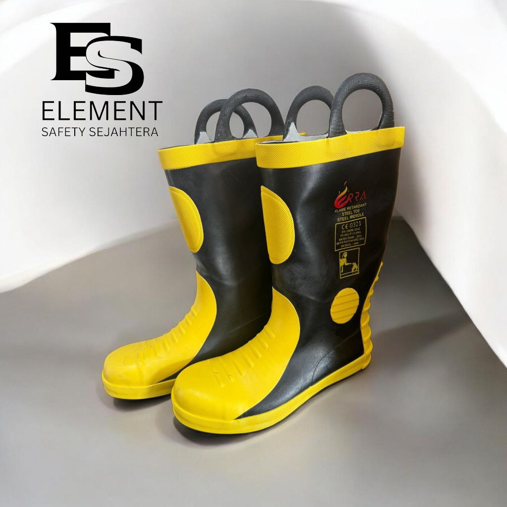 Sepatu Pemadam Kebakaran Erra / Fireman Safety Boots Damkar