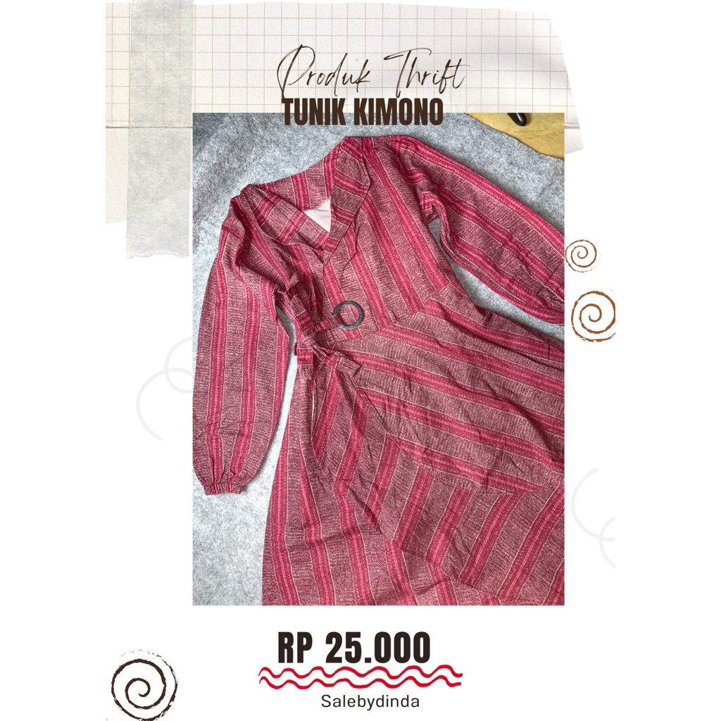 Preloved tunik kimono(Geser untuk lihat detail)