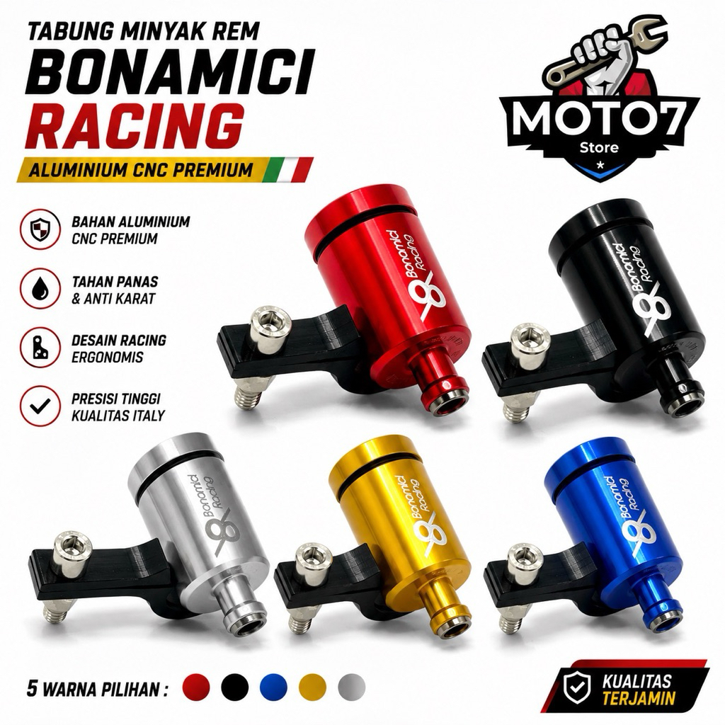 TABUNG MINYAK REM BONAMICI RACING ALUMINIUM tabung rem bonamici universal cnc