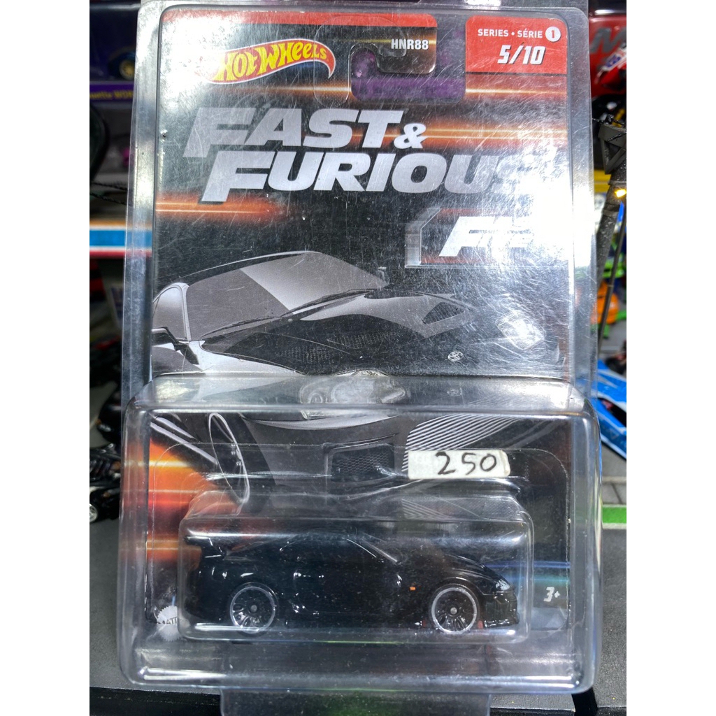 HOTWHEELS FAST&FURIOUS SUPRA HITAM