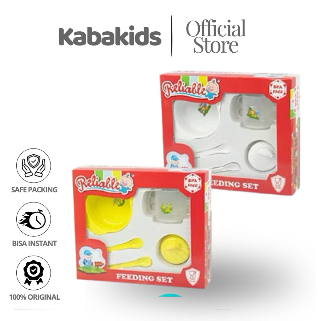 Reliable Feeding Set Kecil Tempat Makan Bayi 5002 5003 Gift Box - Kabakids