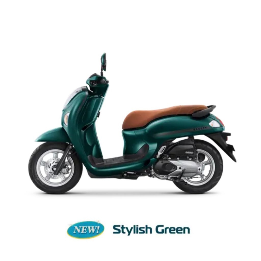 Scoopy Stylish green - cicilan kartu kredit Dan Qris BCA, mandiri, BNI, BRI CIMB niaga, dll