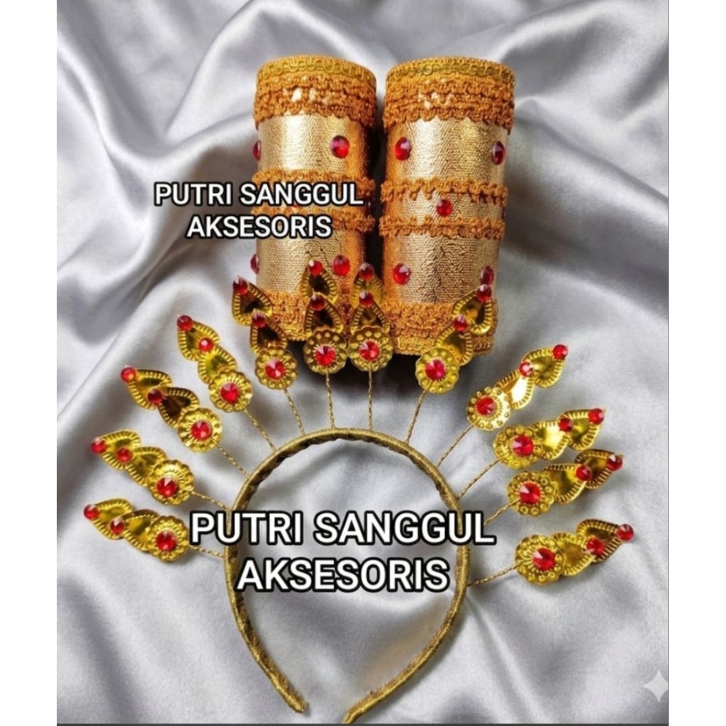 Gelang Bodo Bugis Makasar/aksesoris adat Makasar/mahkota Bugis/gelang tarian