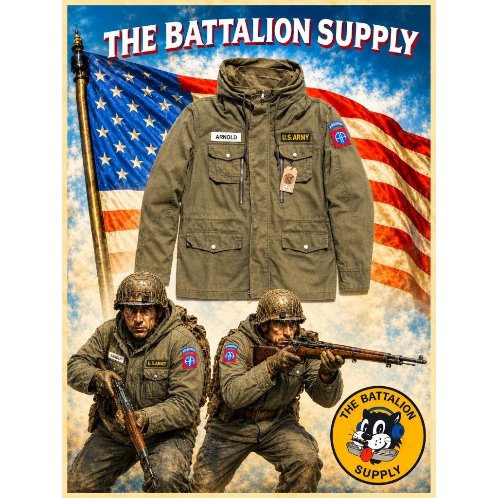 us army smock parka m65 field jacket repro fashion airborne ww2