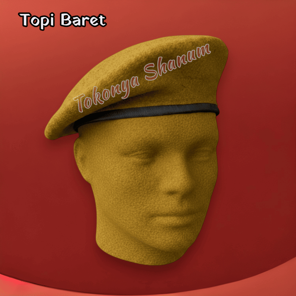 baret camel hijau / baret camel tni ad / baret camel