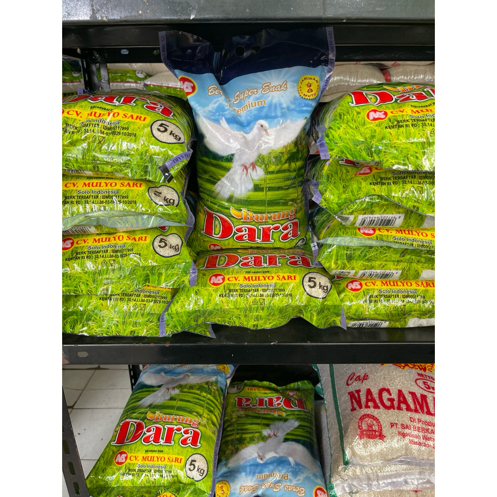 Beras Cap Burung Dara 5 Kg