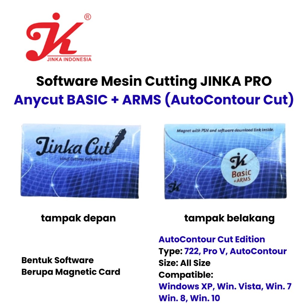 Software Anycut Basic Edition - Contour Cut / Basic + Arms ( Auto Contour Cut ) - Print and Cut Soft