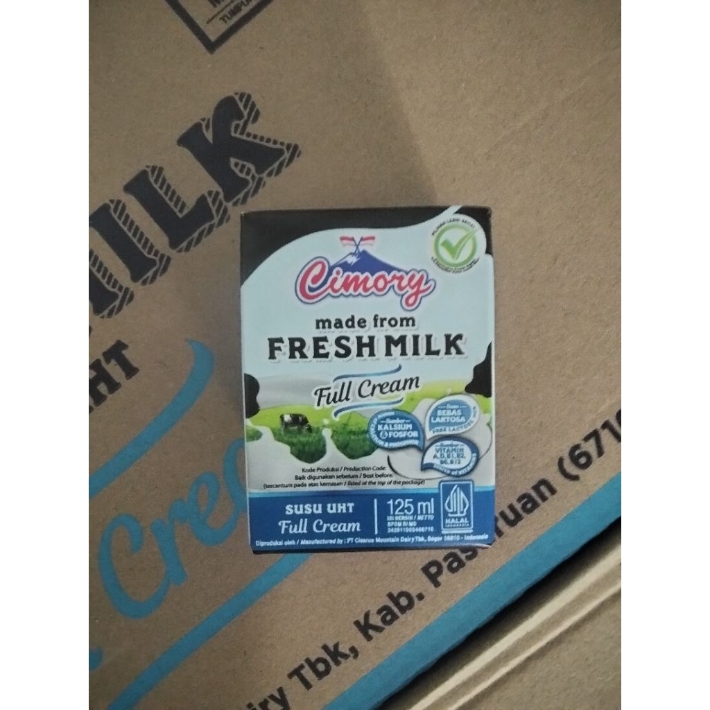 Susu Cimory uht full cream 125ml 1 dus