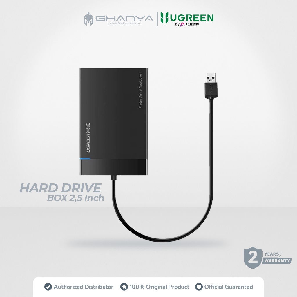 UGREEN Casing Enclosure Hard Disk External 2,5" SATA USB 3.0 30847