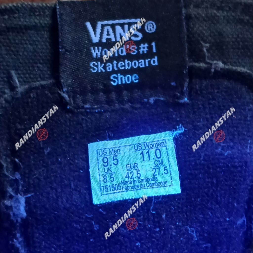 VANS SK8 HI 42.5 - Black Leather