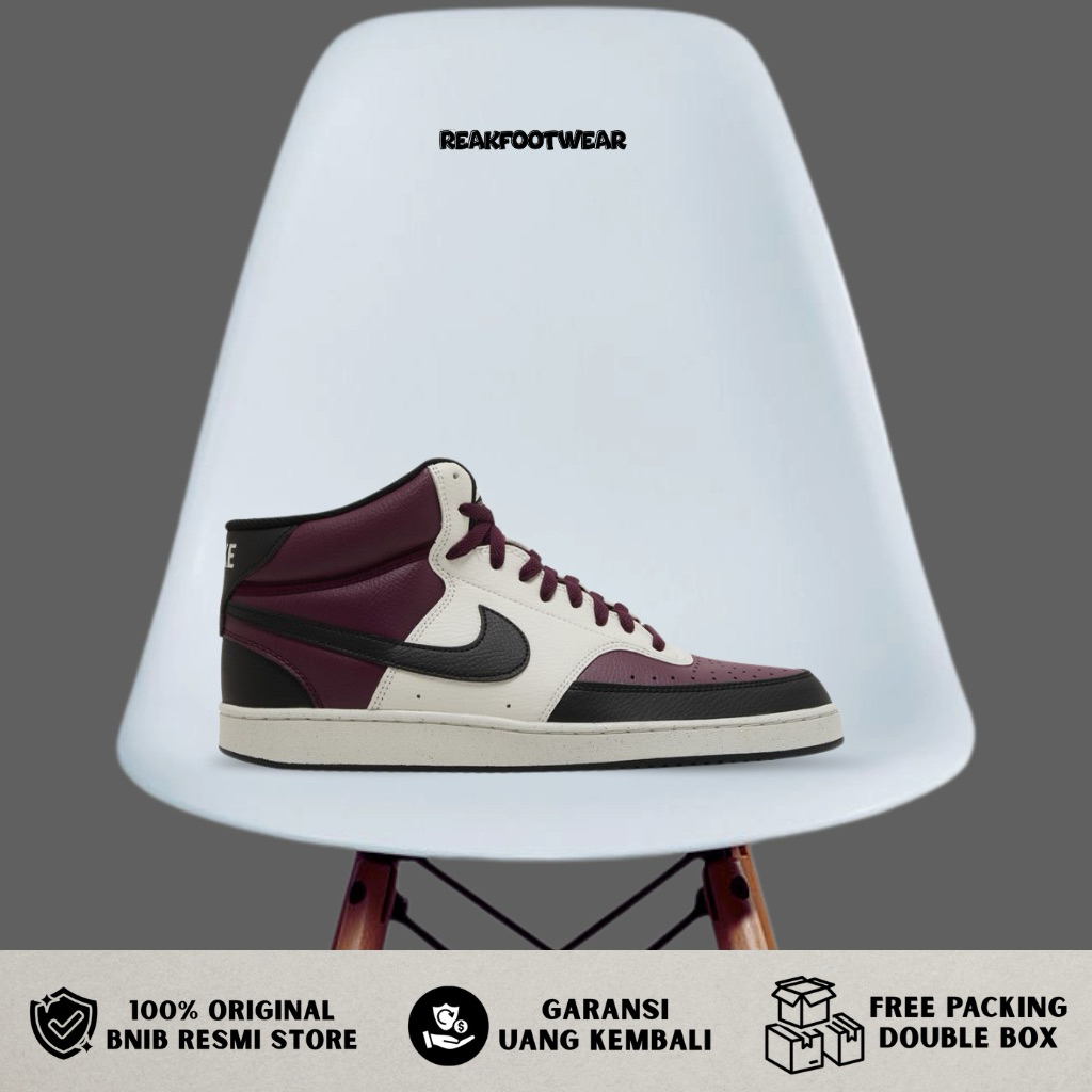 Nike Court Vision Mid Next Nature Dark Beetroot