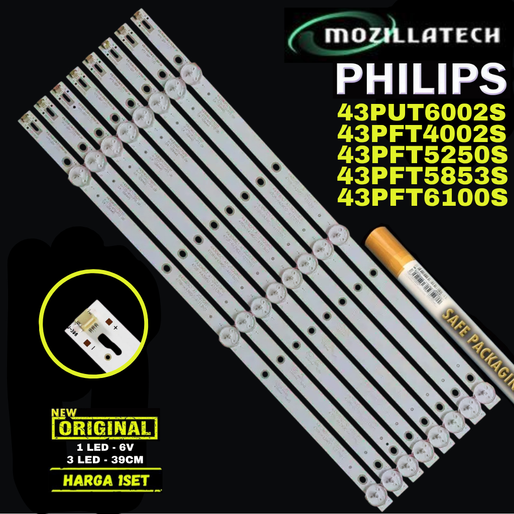 BACKLIGHT PHILIPS PHILIP 43PUT6002S 43PFT4002S 43PFT5250S 43PFT5853S 43PFT6100S