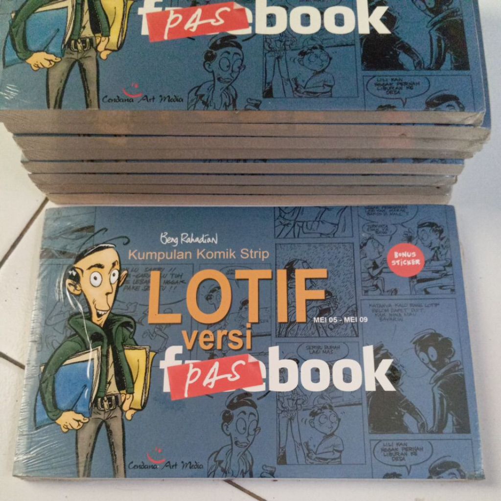 Komik Humor " LOTIF Versi Pas book " Kumpulan Komik Strip