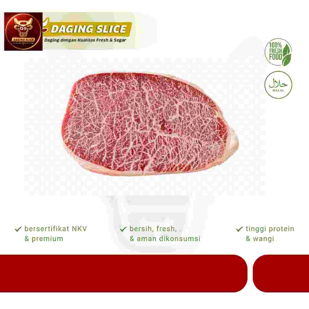 Beef Sirloin Steak 200gr Wagyu Meltique Bandung