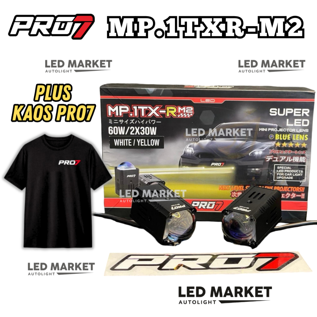 MINI PROJECTOR PROJIE 1 MATA LENSA PRO 7 PRO7 MP1TXRM2 MP1TXR-M2 MP 1TXR M2 60W/2X30