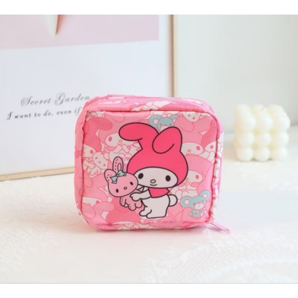 Pouch kosmetik melody dompet melody tas kosmetik melody pink