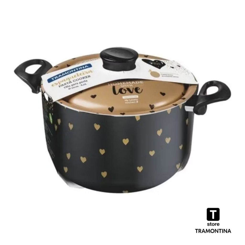 My Lovely Kitchen Gold Pasta Pot 22cm Tramontina Spaghetti Maker 5.7L 27807032