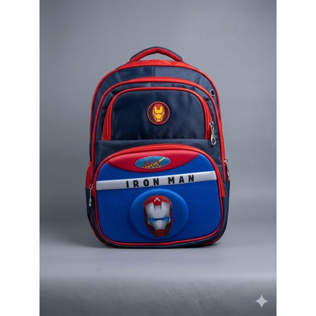 Italy Bags - Tas Ransel Anak Alto Karakter Iron Man Tas Sekolah SD TK Premium
