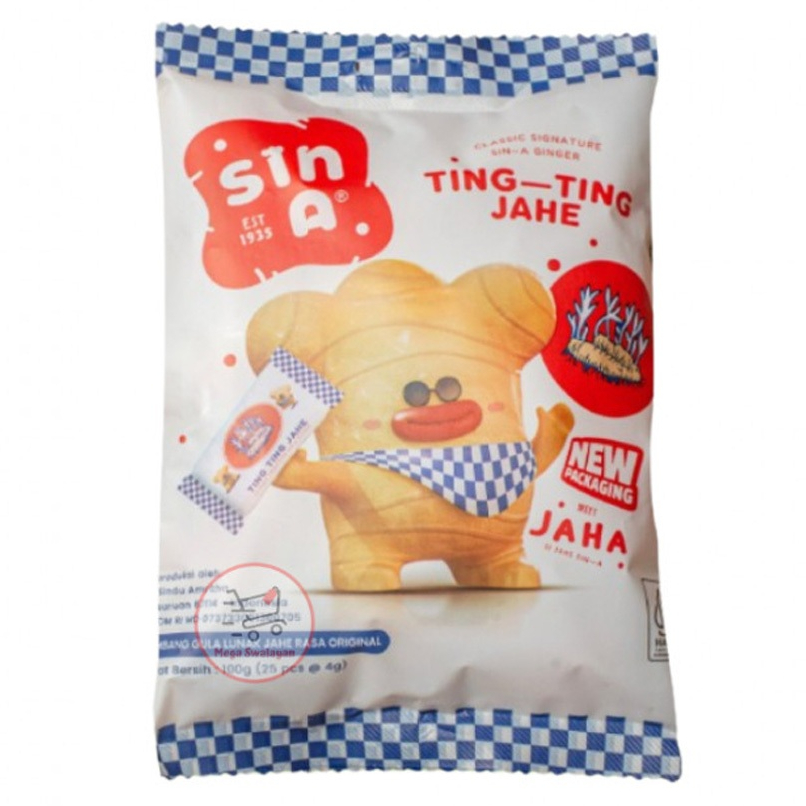 Sin-A Ting-Ting Jahe / Permen Ting Ting Rasa Jahe 100 Gr