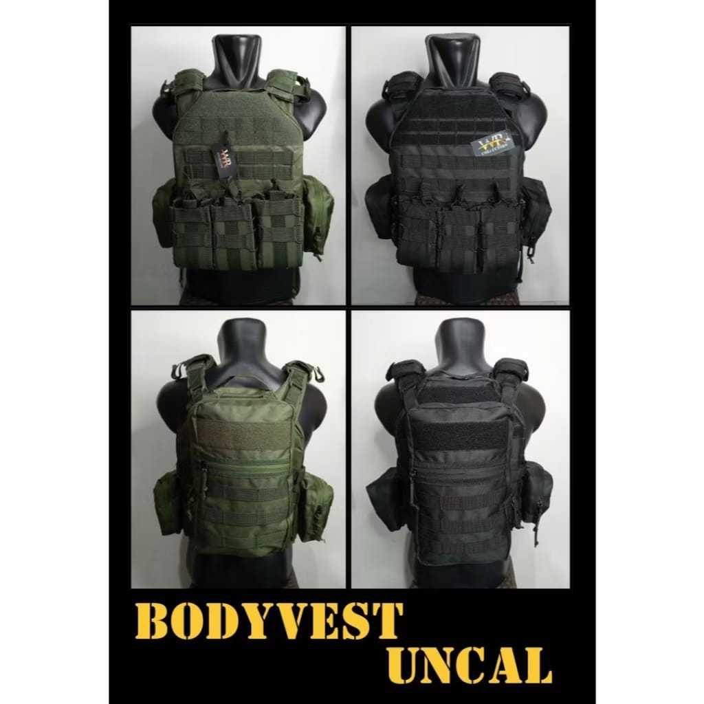 Bodyvest Rompi Uncal Tactical Quick Release Merk WR / Body Vest Loreng TNI /Bodyvest Rompi Uncal Lor