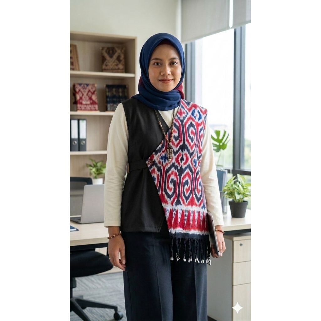 Zoom's Vest Tenun Premium